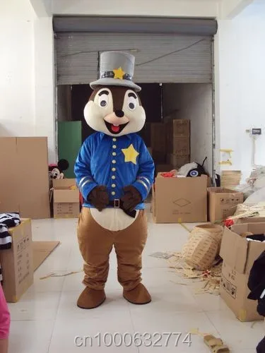 BLUE Top Hat Rat Mascot Costume Adult Character Costume Cosplay mascot costume free shipping