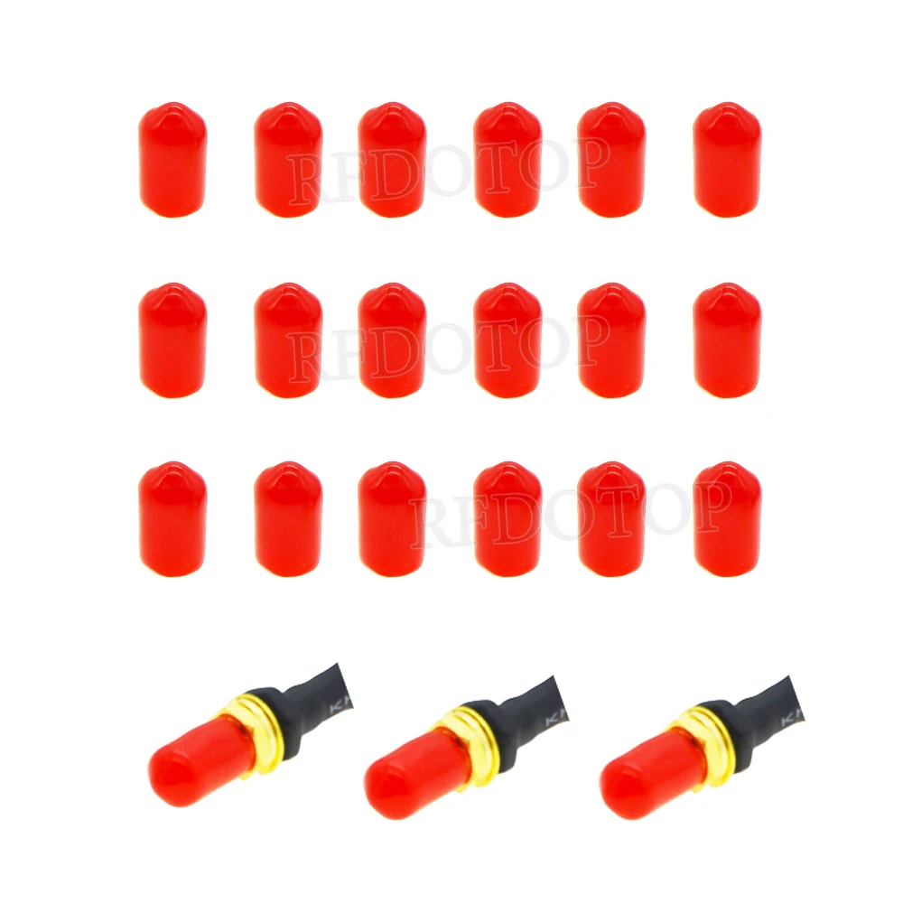 Red/Black/White/Yellow SMA Rubber Covers Dust Cap Φ=6mm Φ=8mm for SMA Connectors Plastic Covers Dust Cap Male/Female Connector