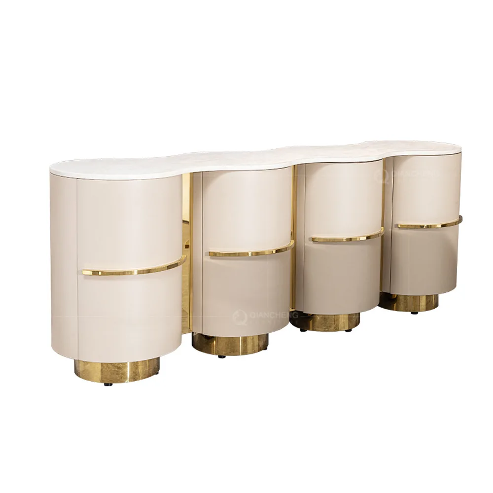 

Italian light luxury dining side cabinet Modern simple high-end tea cabinet Household living room storage cabine