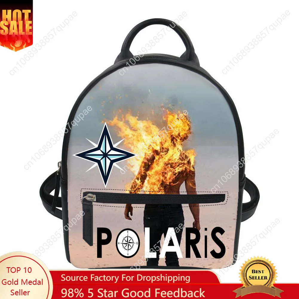 

Polaris Australian band Custom Backpack Purse Womens Mens Carter Schoolbags Double Shoulder Bag Mini Daypack Leather Travel Bag