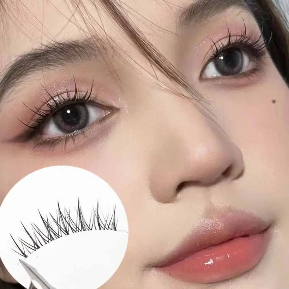 Lashes Extension Fake Cluster Eyelashes DIY Long Lasting Fluffy False Eyelashes Reusable Dense Thick Curled Up Eyelashes