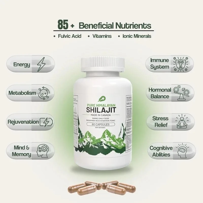 

Поддержка энергии капсулы Pure Himalaya Shilajit