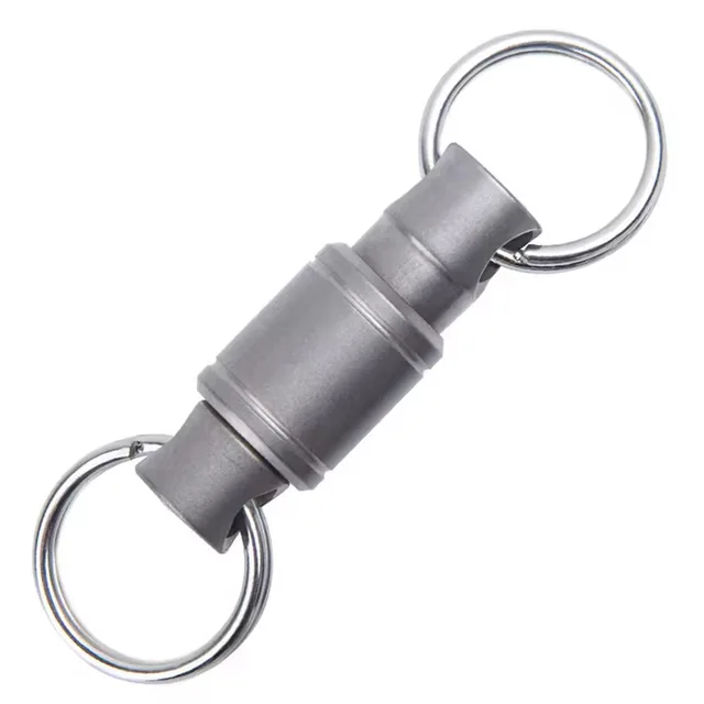 Brelok ze stopu tytanu Mini obrotowa klamra złącze dzwonka wiatrowego brelok ze stali nierdzewnej narzędzie EDC Quick Release