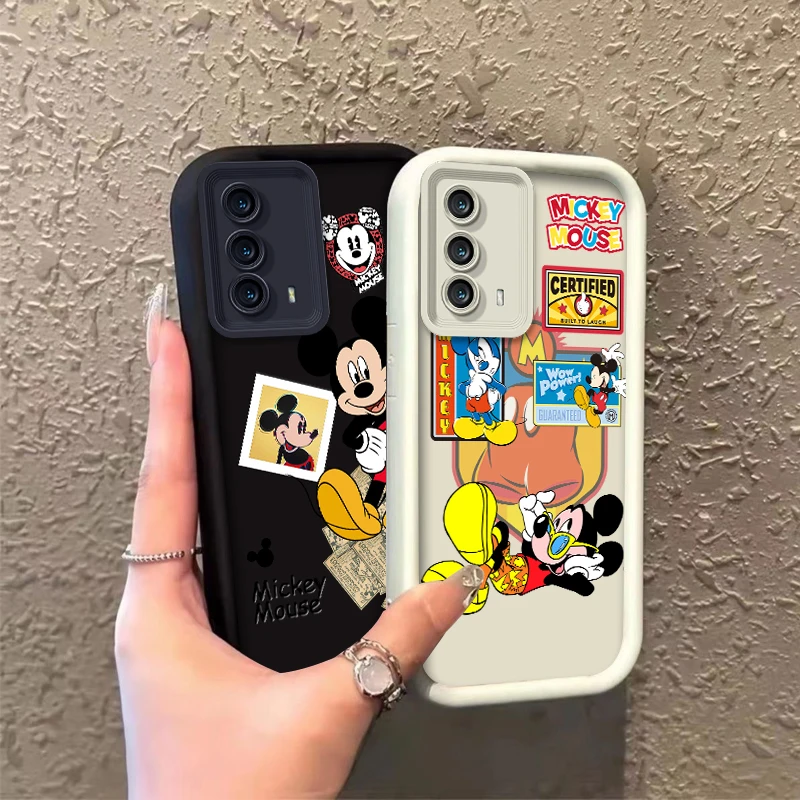 Mickey Mouse Movement For Samsung A54 A53 A52 A51 A34 A33 A32 A31 A24 A23 A22 A21 A14 A13 A12 A11 Eye Ladder Phone Case TPU