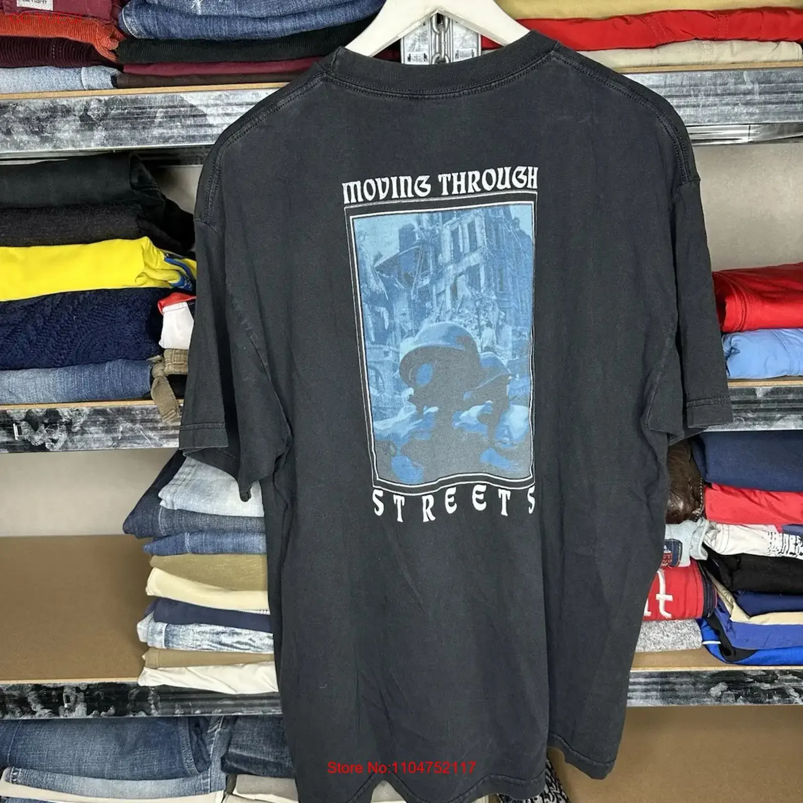 The Psycho Realm Hip Hop Rap T Shirt vintage Washed graphic Soft Casual Slightly Versatile Unisex fashion Stretched