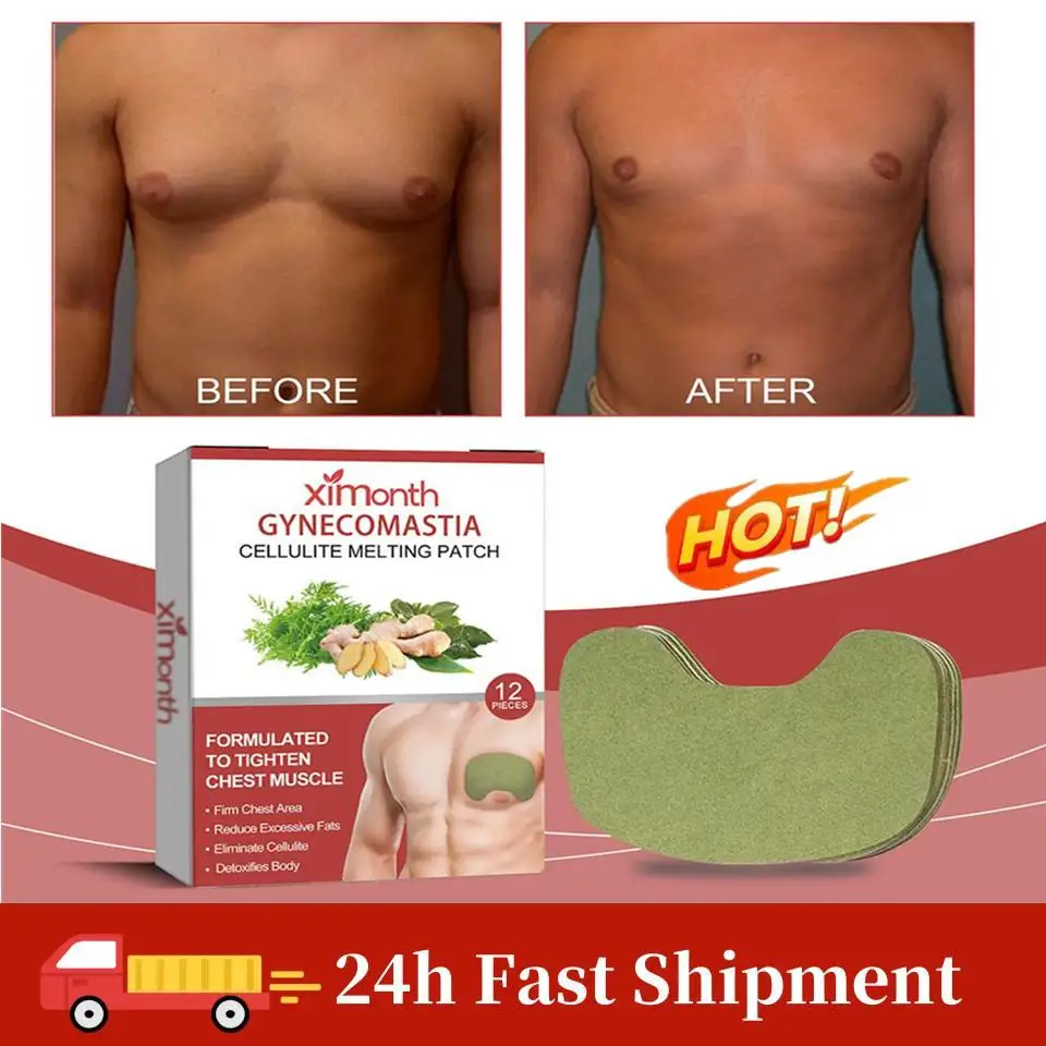 

Man Breast Firm Patch Anti Cellulite Shrink Chest Fat Burning Strengthen Muscles Body Shaping Fitness Gynecomastia Removal Care