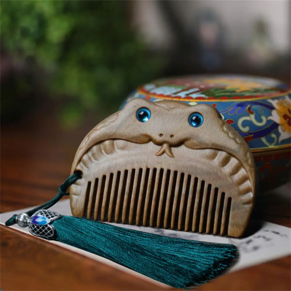 Portable Comb And Free Of Impurities Unique Animal Design Twelve Zodiac Animals Essential Baby Accessories Green Sandalwood