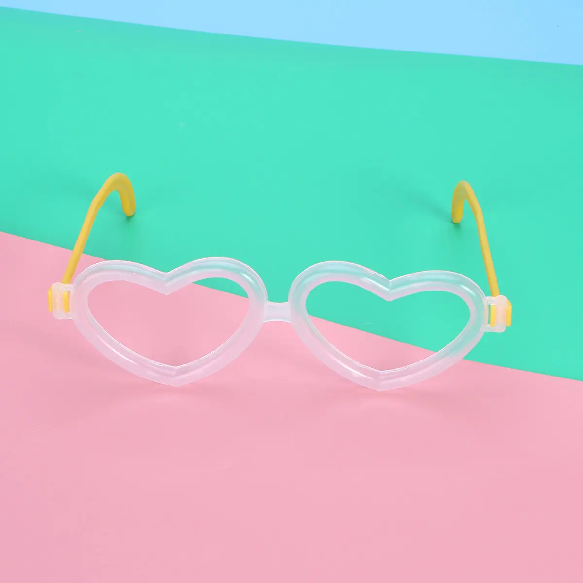 

30Pcs Fluorescent Heart-Shaped Glasses Glowing Light Up Eyewear for Weddings School Fundraisers Night Events Discos Birthday