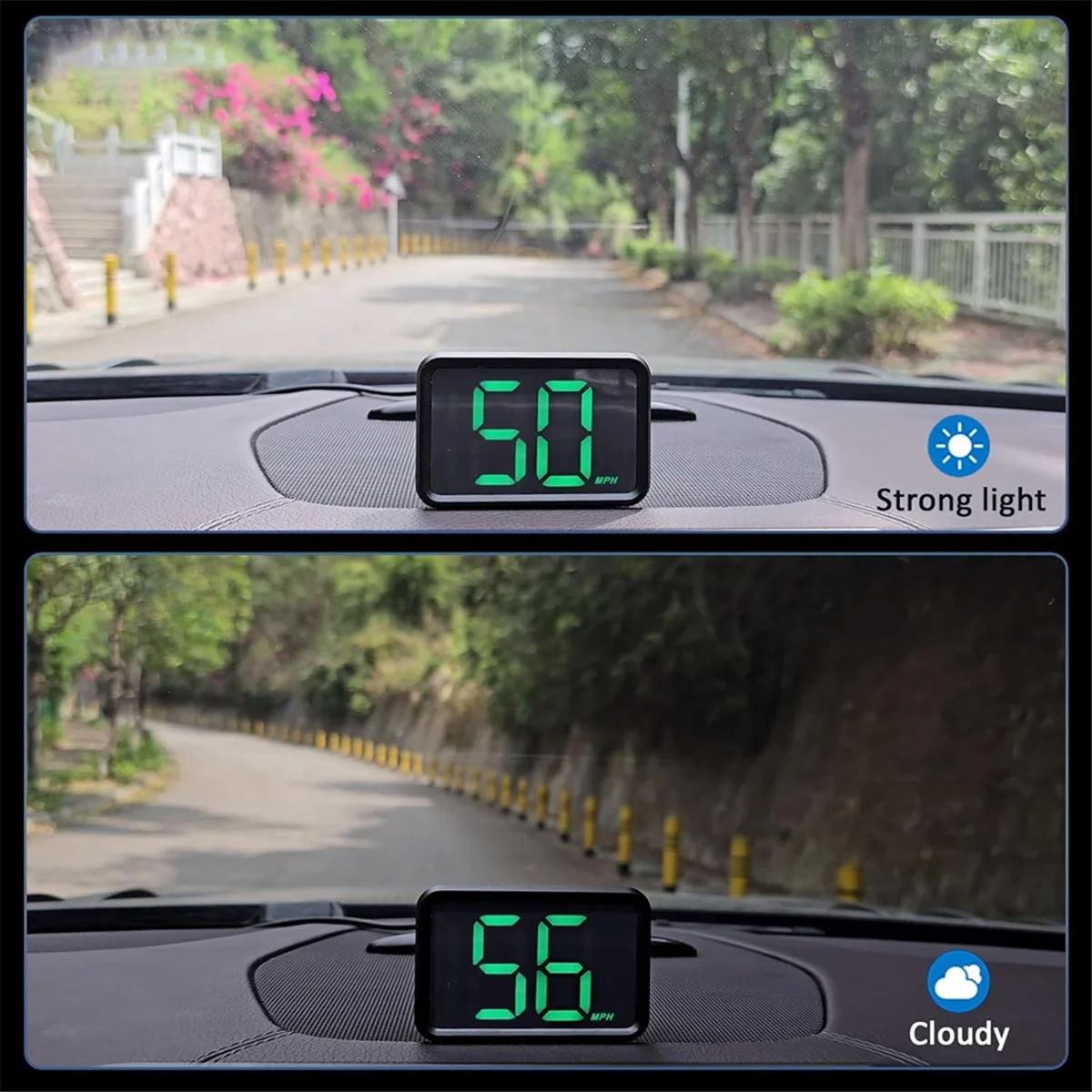

GPS Speedometer for Car Universal MPH Speedometer USB Connect Digital Speed Display Heads Up for All Cars Vehicle Truck—L49A