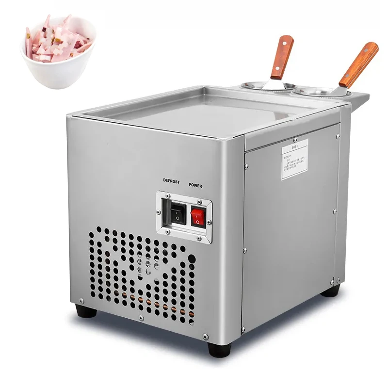 Ice Fry Machine Fried Ice Cream Roll Machine Roll Ice Machine Intelligent Temperature Control Square Pan Fried Ice Maker