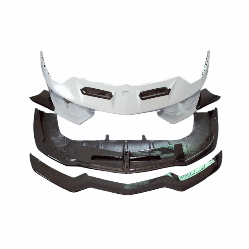 

SVJ Style Semi Dry Carbon Fiber Front Bumper for Lamborghini Aventador LP700 LP720 LP750 2011-2015 Body Kit
