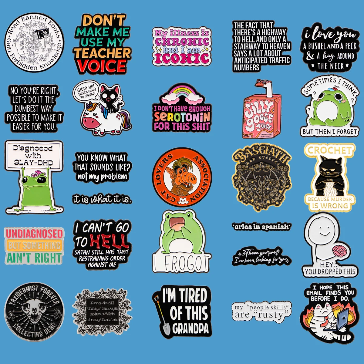 

Don't make me use my teacher voice Enamel Pins Quote Brooches For Clothing Backpack Lapel Badge Fashion Cosplay Accessories Gift