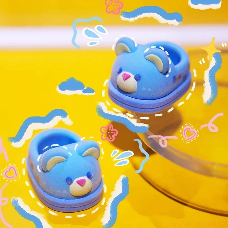 

Оригинальная милая кукольная обувь с героями мультфильмов, слепая коробка, детские три 400%, универсальные аксессуары для стоячих кукол с животными, подарок на день рождения для девочки