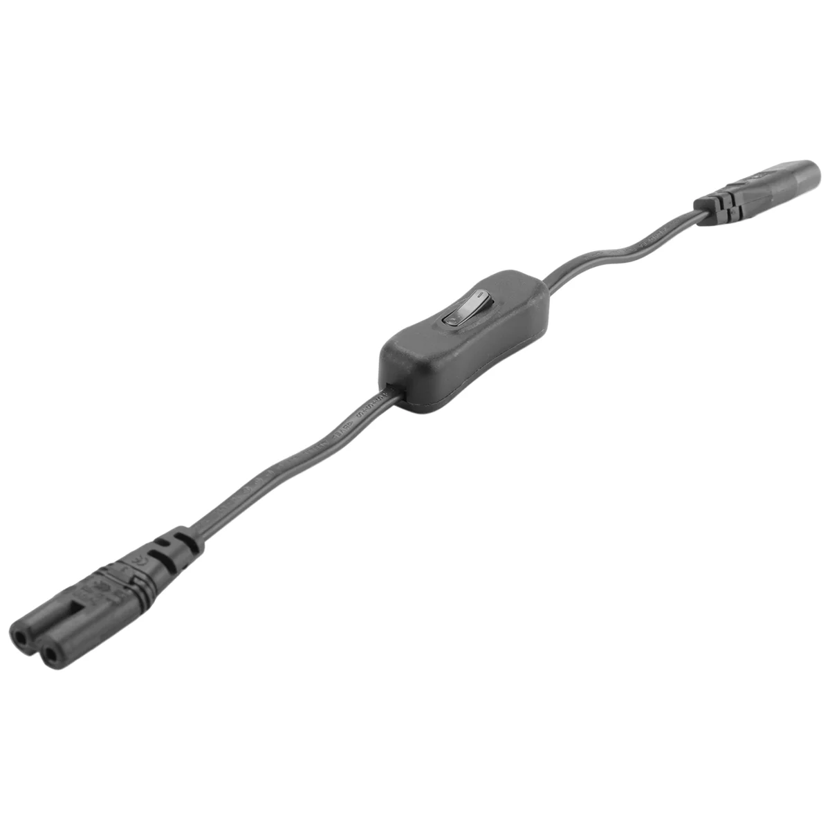 Power Extension Cord, Iec320 C7 to C8 Power Adapter Extension Cord with Switch Control with "8" Interface