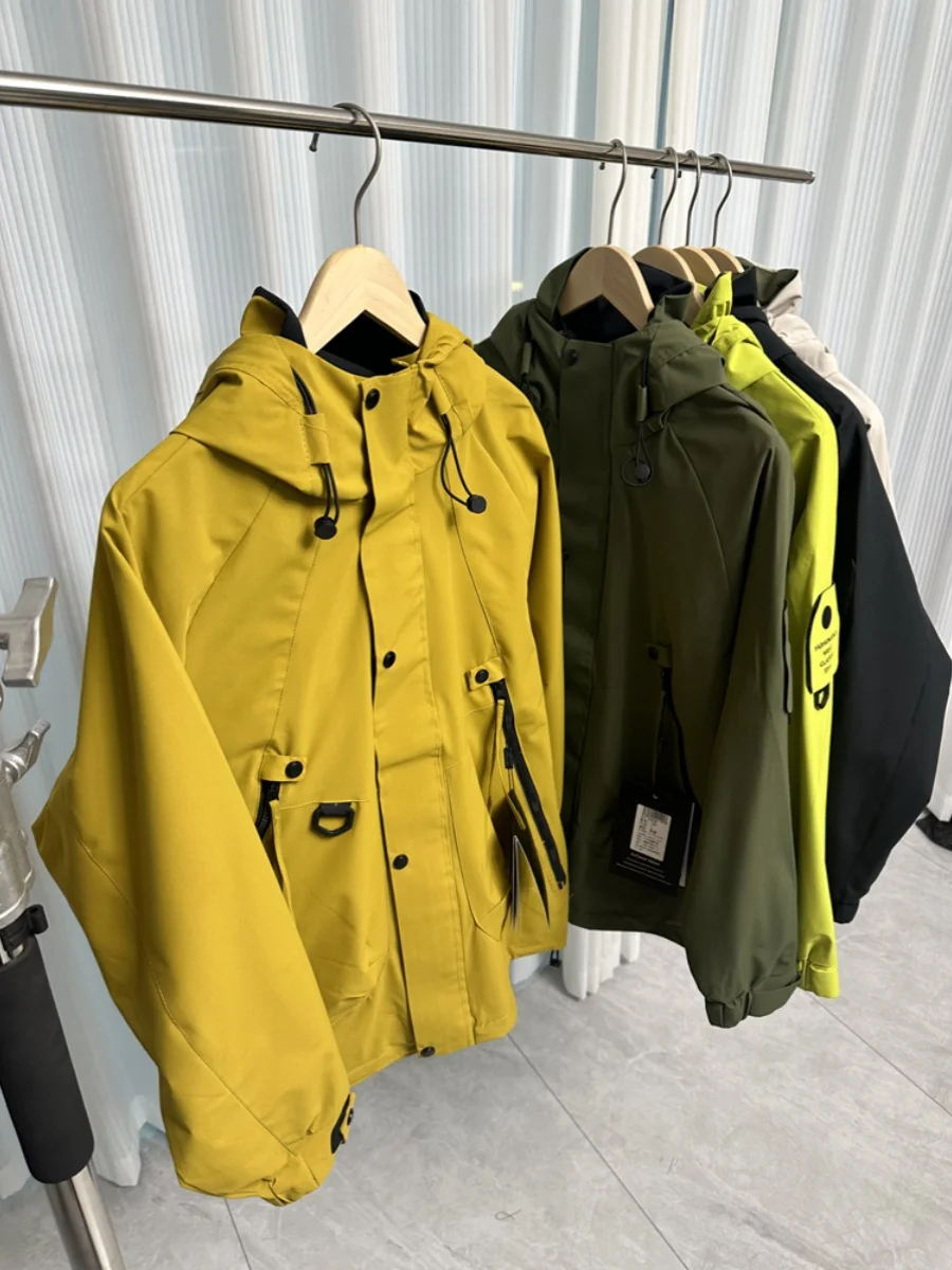 

Мужская повседневная куртка для активного отдыха, ветрозащитная, водоотталкивающая, универсальная, весенняя, стандартного кроя, с длинными рукавами, с капюшоном, молодежная модная модель