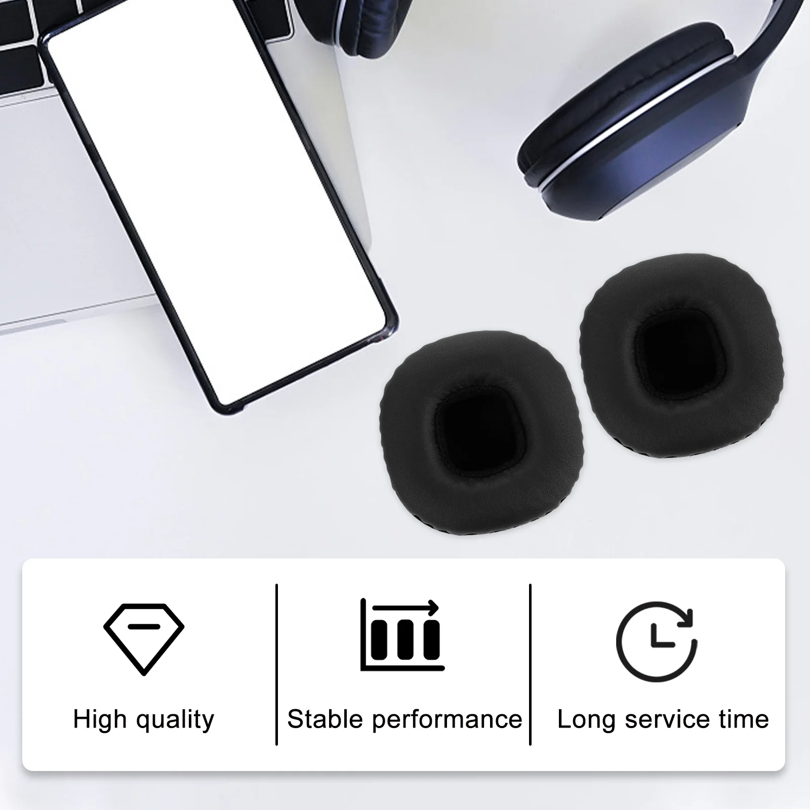 1Set Kopfhörer Ohr Pads Schwamm Ersatz Kissen Dicke Lärm Isolierung Komfortable Headset Kopfhörer Zubehör