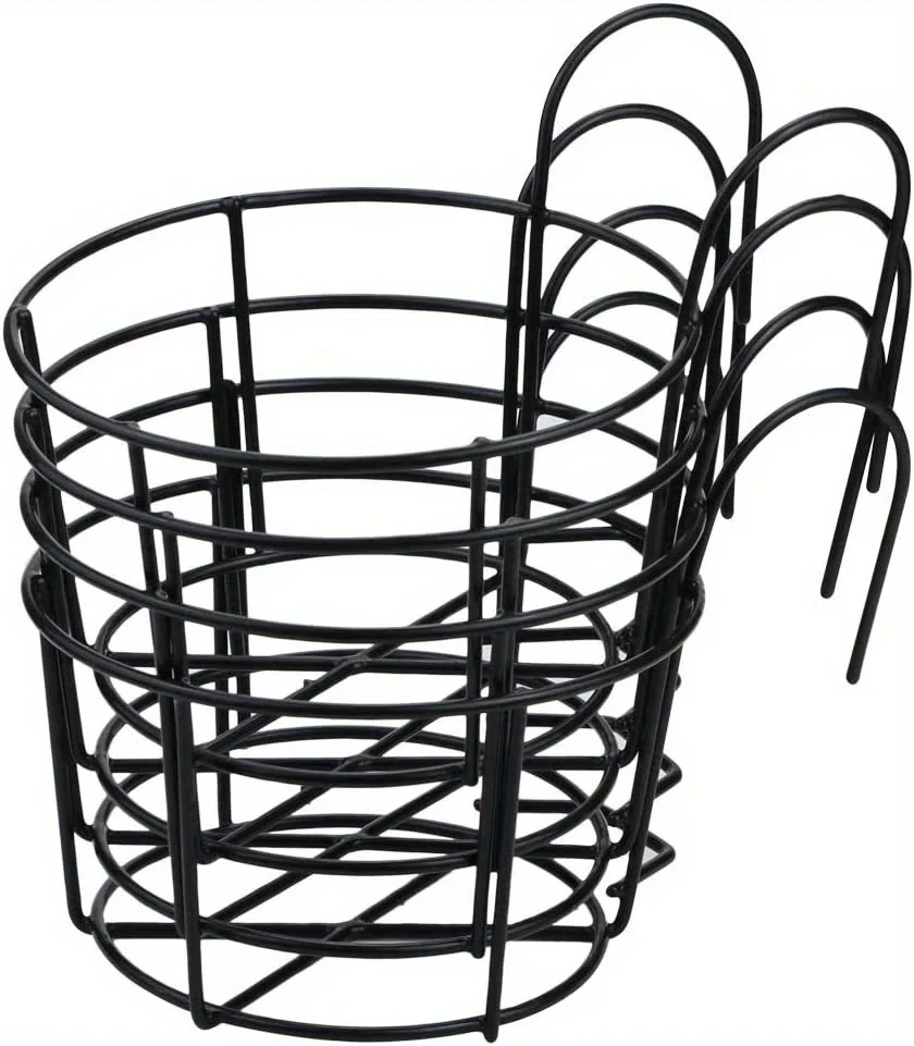 1–4 Stück stilvolle runde Hängepflanzgefäße aus Metall – perfekt für Balkon, Garten und Innendekoration! – Detail 4