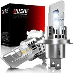 2PCS 80W 16000Lm H4 LED Headlight Bulbs Canbus Error Free 9003 HB2 Hi/Lo Beam Auto Led Headlamp 6500K Car Light White 12V Lamps