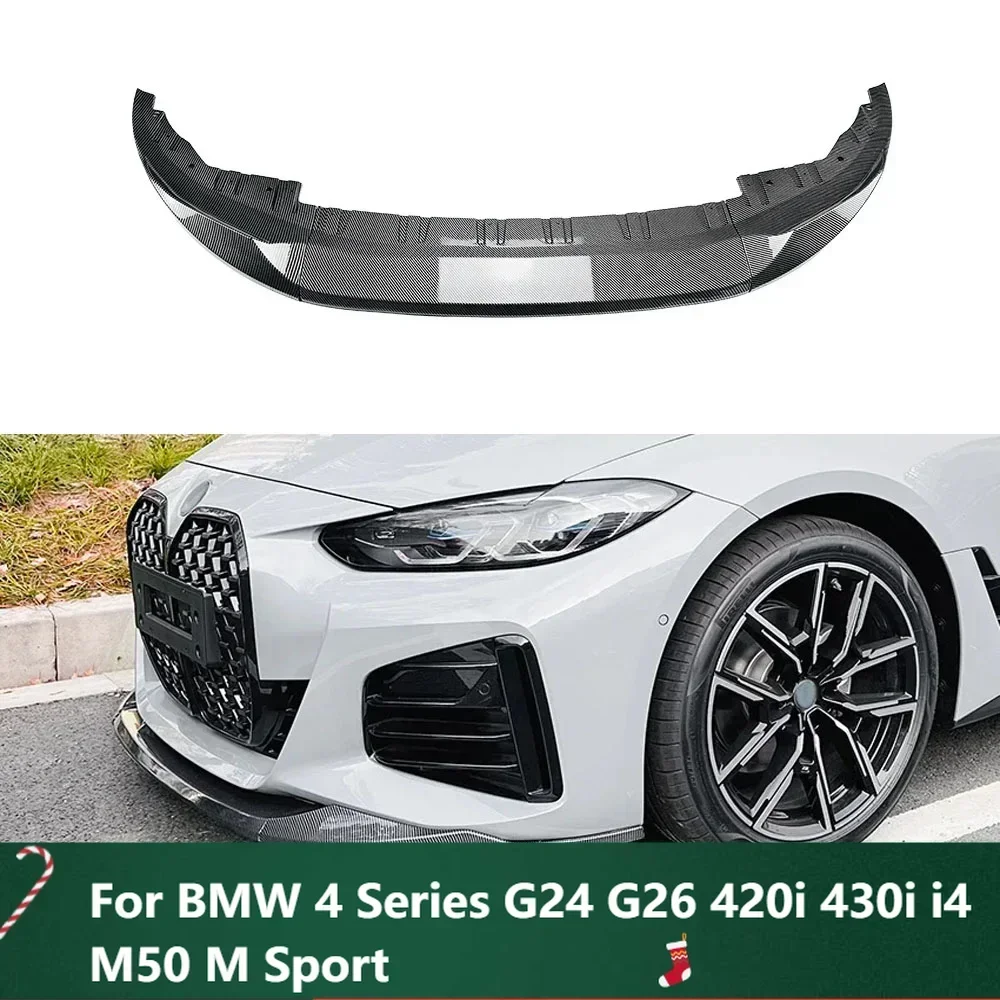 

Front Bumper Splitter Lip Diffuser For BMW 4 Series G24 G26 420i 430i i4 M50 M Sport Gran Coupe 4Doors