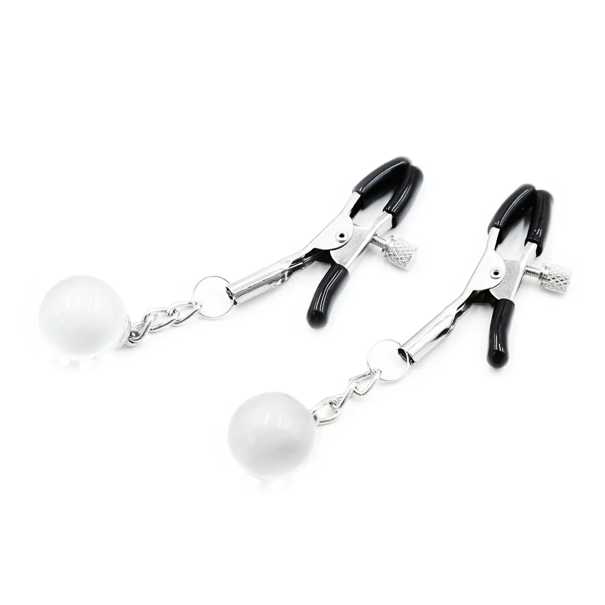 Pinzas estimuladoras de pecho para hombres, mujeres y parejas, juguetes ajustables de Metal para coquetear, esclavo, tienda sexual, Bondage Bdsm