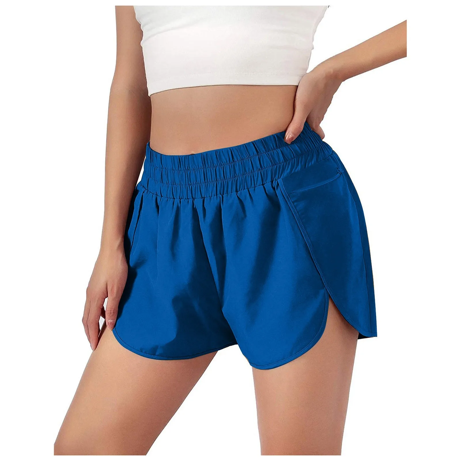 

New Short Pants For Women Fashion Solid Motion Elastic The Waist Run Quick Drying Yoga Pants Shorts Vintage Trousers Pantalones