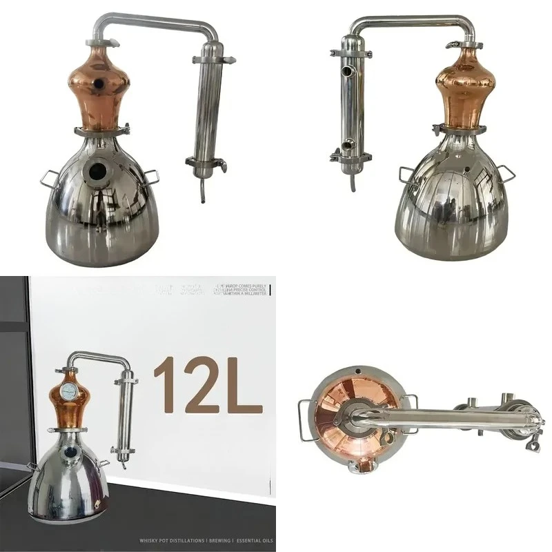 12L Household Electric Distiller Copper Pot Moonshine Still Equipment 380-440V