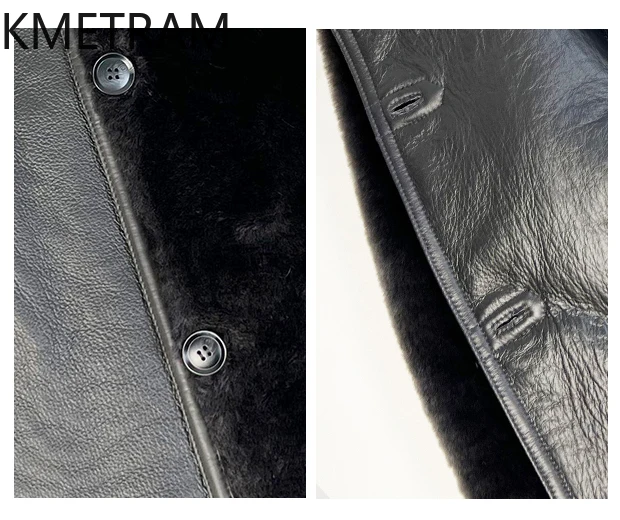 Natural Wool Sheepskin Double Faced Fur Jacket Women Winter Warm Short Real Fur Coat Woman Clothing 2025 casaco inverno feminino