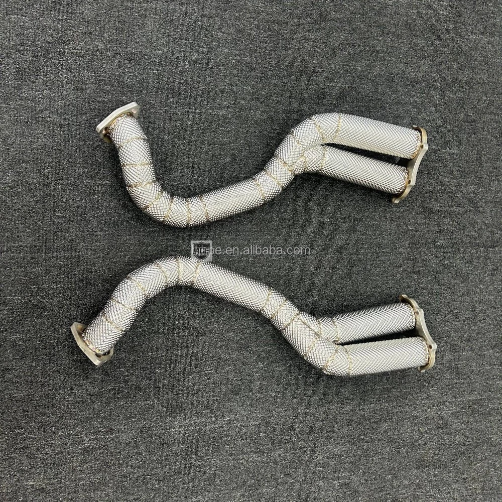 asEcnal für 2020+ Porsche 718 GT4 4.0T Leistungssteigerung Direktverbindungs-Auspuff Edelstahl-Downpipe – Detail 9