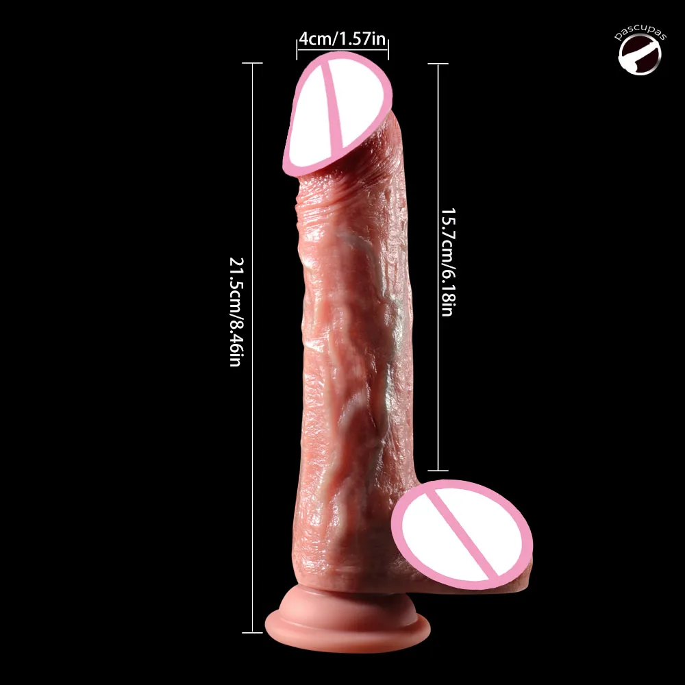 Cheap Real Skin Silicone Big Huge Dildo Realistic Suction Cup Dick Male Artificial Rubber Penis Strapon Adult Sex Toys For Women