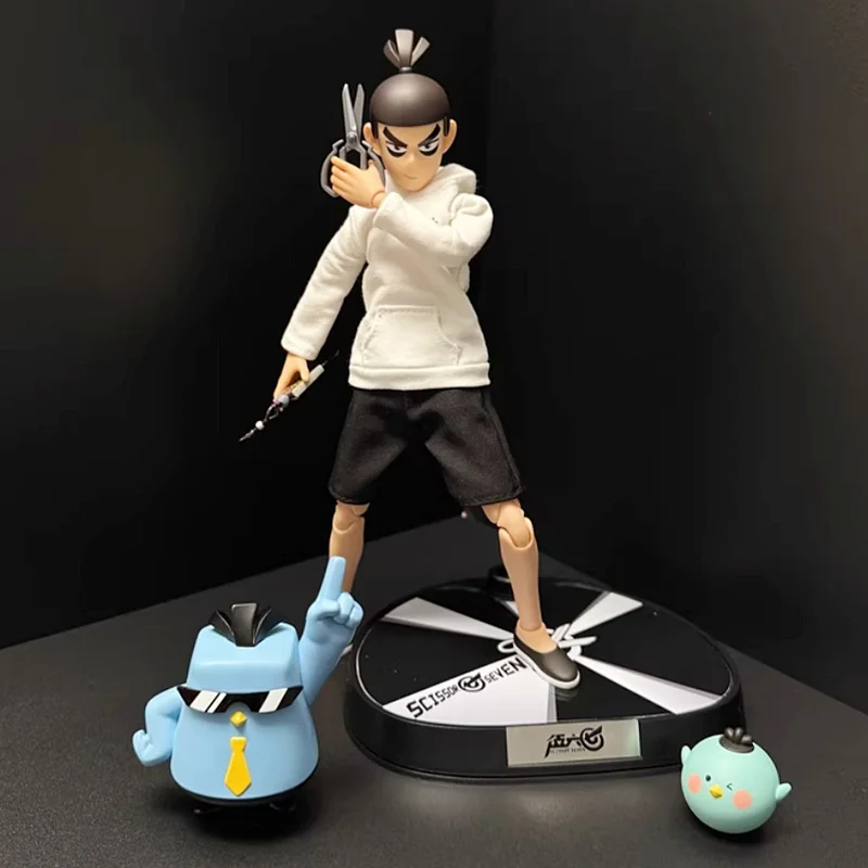 Scissor Assassin Wu Liuqi Articulated Action Figure With Cloth Outfit About 22cm Tall Anime Collectible Doll Collection Display