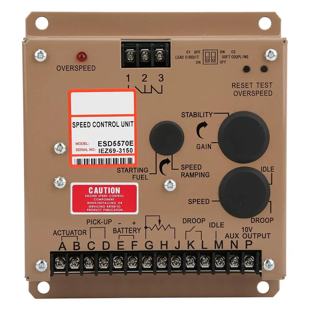 

DC 12V 24V Motor Speed Controller Voltage Regulator Genset Parts Electronic Dimmer Temperature Control Module