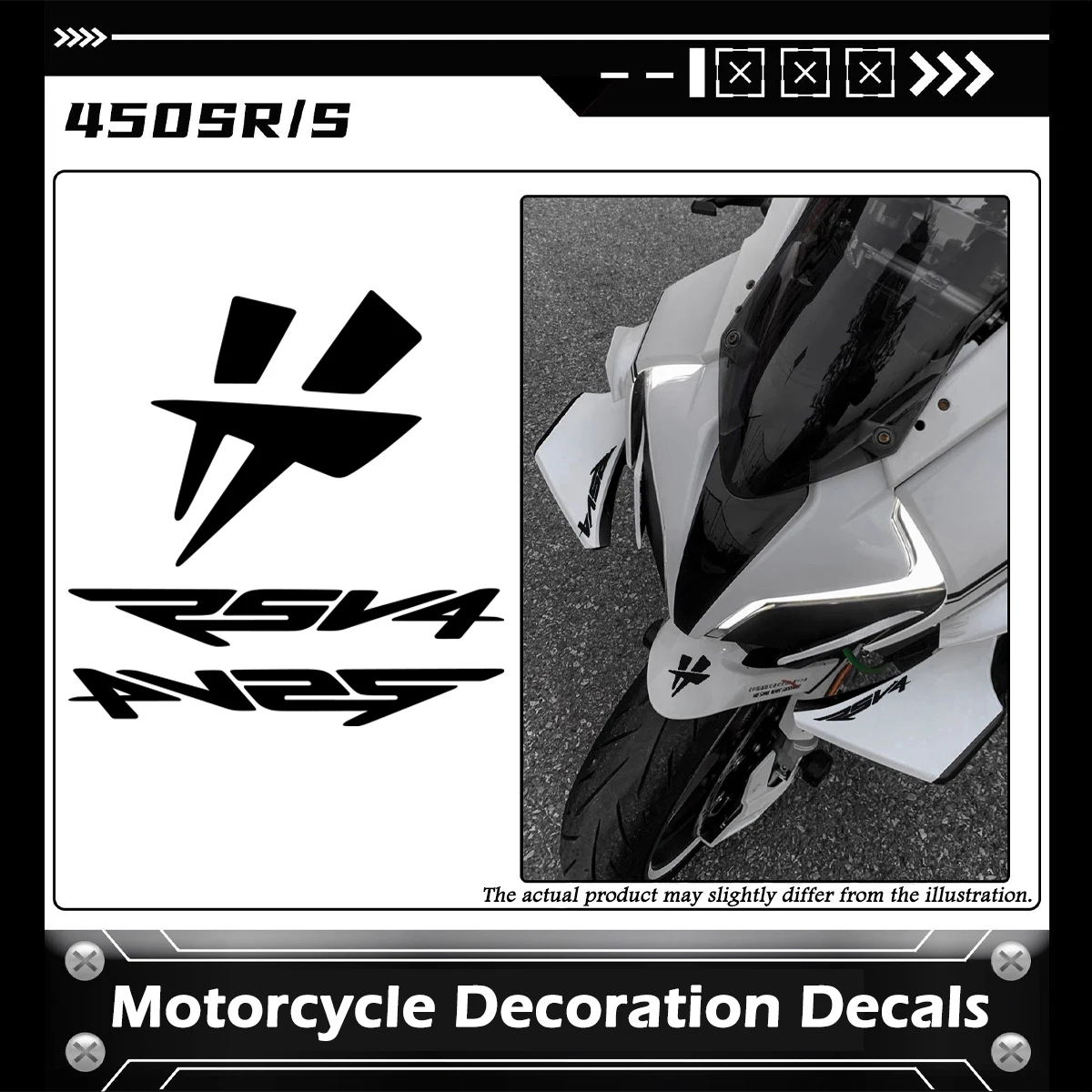 Für CF MOTO CFMOTO 450SR 450SR Motorrad Aufkleber Motor Bike Moto Kopf Körper Dekoration Vinyl Wasserdichte Zubehör Aufkleber