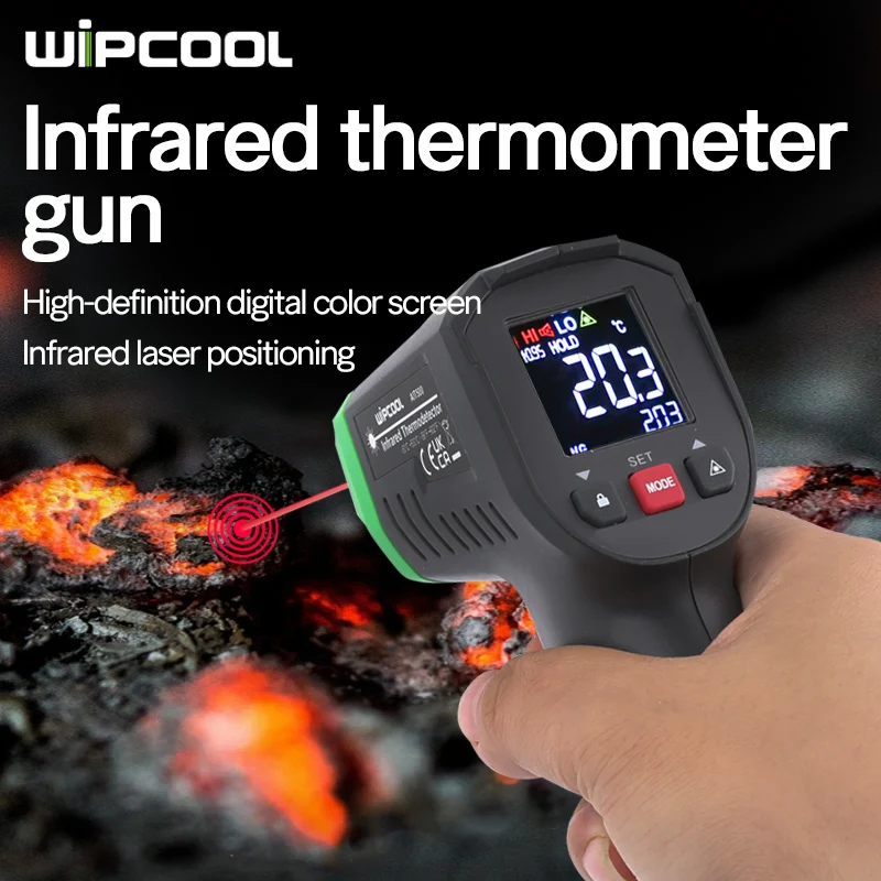 Wipcool-High Precision Infrared Termômetro Gun, Industrial, Água, Óleo, Industrial, AIT500