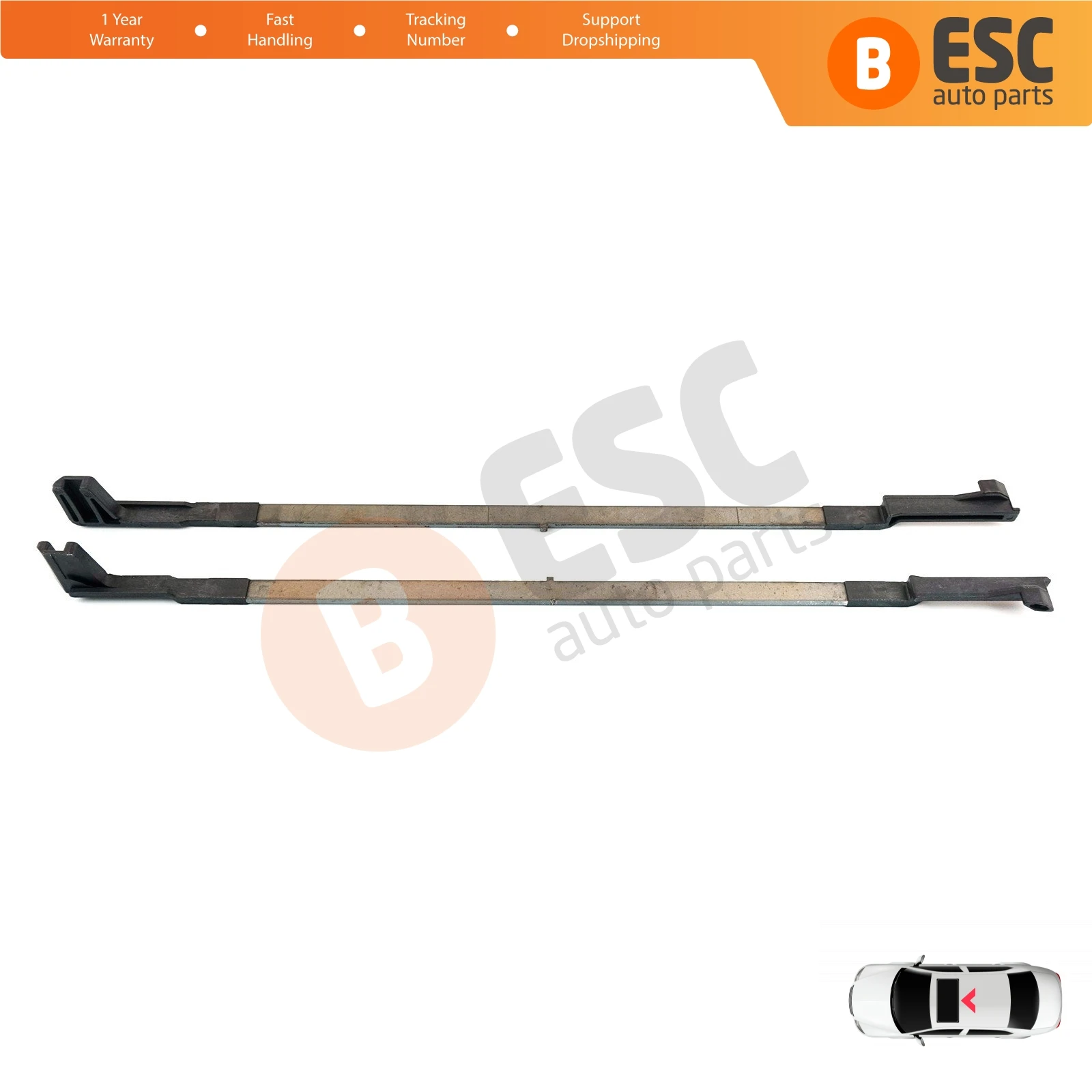 For Mercedes Vito MK2 W639 V-Class Viano 2003-2014 0007820000 ESR603 Sunroof Sliding Roof Panoramic Glass Rail L+R Repair Set