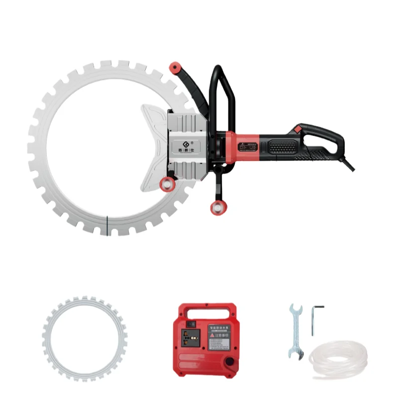 for- Single-Piece Stone Cutting Ring Saw Water-Electricity Slotting Machine 220V 9800W 30-50CM Used Concrete Wall Door Window#
