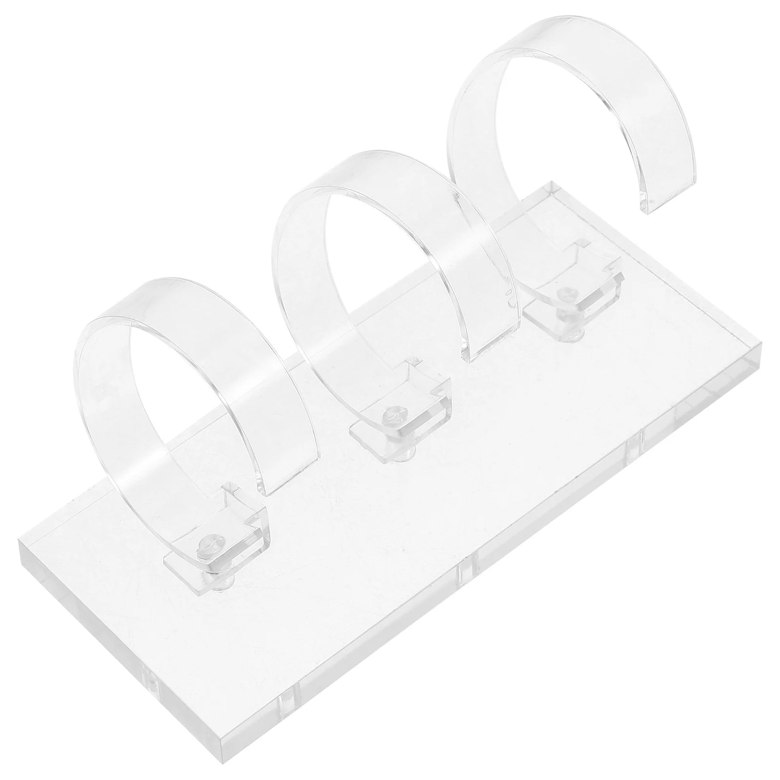 

Acrylic Watch Display Stand Holder Wrist Watch Storage Organizer Small Lightweight Transparent Tabletop Jewelry Rack Bangle