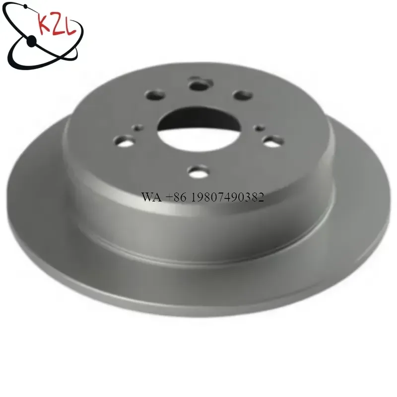 wmwmnu 42431-30280 Rear Axle Solid Brake Disc Anti-Rust Coated Brake Rotor 5-Hole 100% Dynamic Balance Tested Direct Fit