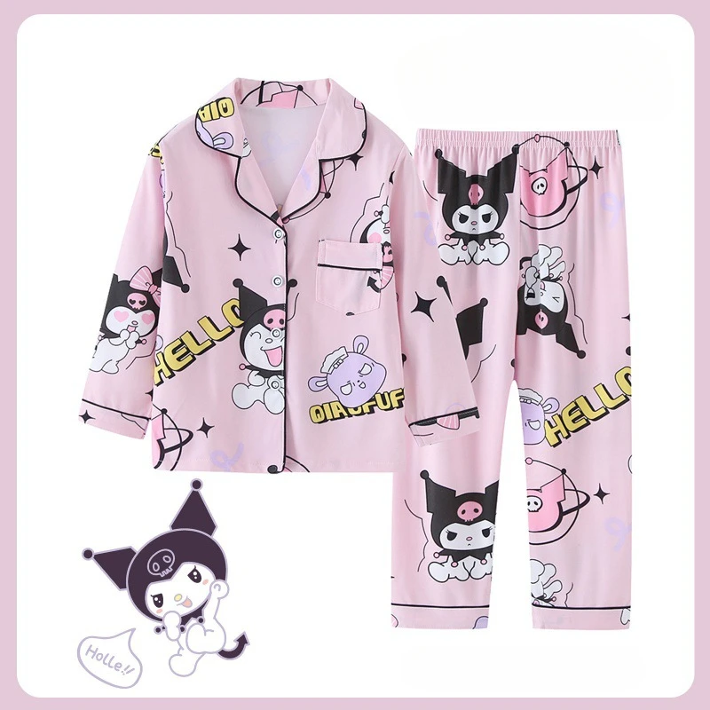 Disney Toy Children Pajama Sets New Popular Anime Print Soft Comfortable Kids Nightclothes Set Loose Trendy Breathable Pajamas