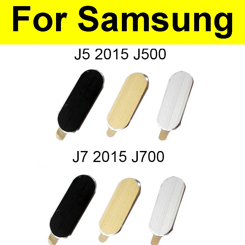 Menu Fingerprint Recognition Sensor Button Flex CableFor Samsung Galaxy J5 J7 2015 J500 J700 Home Key Button Repair Replacement