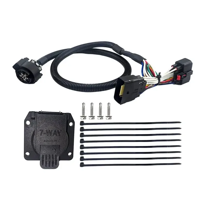 New-7 Way RV Blade Trailer Wiring 56431 Trailer Wiring Harness For Ranger 2019-2023