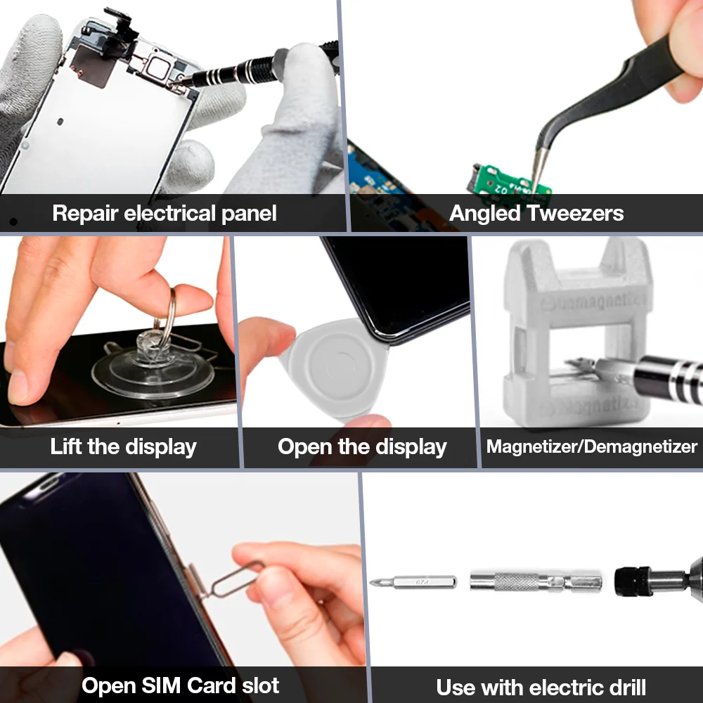 115-in-1 Chrome Vanadium Steel Screwdriver Set Multifunctional Magnetic DIY Precision Tool Kit Mobile Phones/Laptops Repair Tool