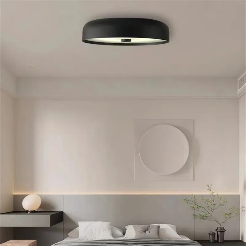 

2025 Nordic Round Ceiling Light Orange Minimalist Circle Lights For Kitchen Living Room Children's Room Decor Hallway Aisle Lamp