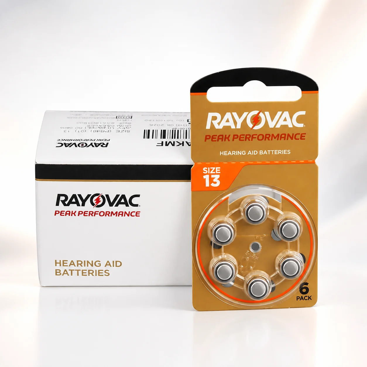 Zinc Air Hearing Aid Battery A13 PR48 Size 13 13A P13 Replacement Button Cell Batteries For Hearing Aid 60 Pack