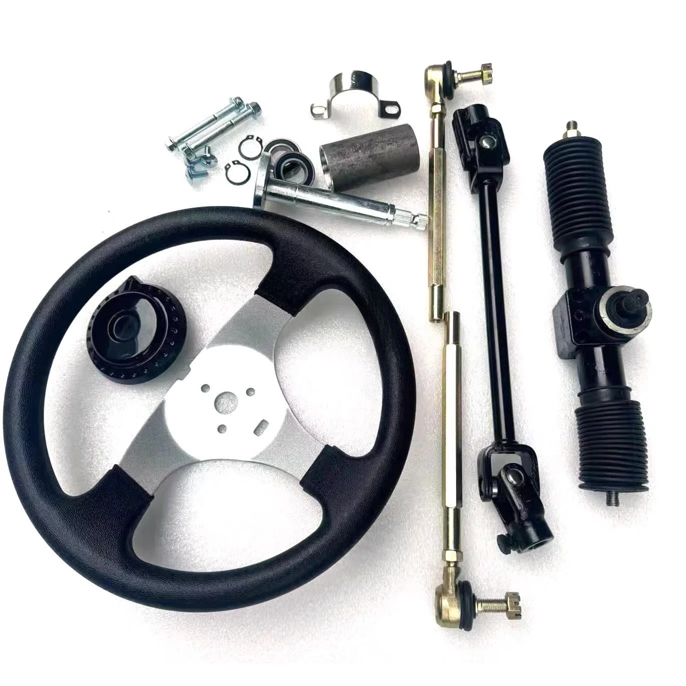 Suitable for aluminum profile four-wheel electric motorcycle go-kart accessories aluminum steering