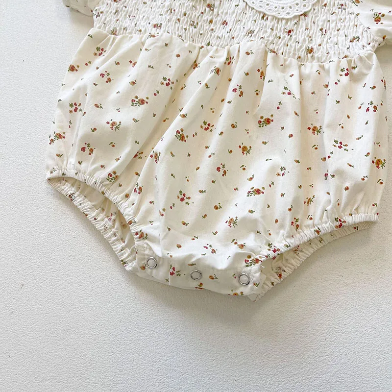 Monos de verano para bebés, ropa Floral de una pieza para niñas pequeñas