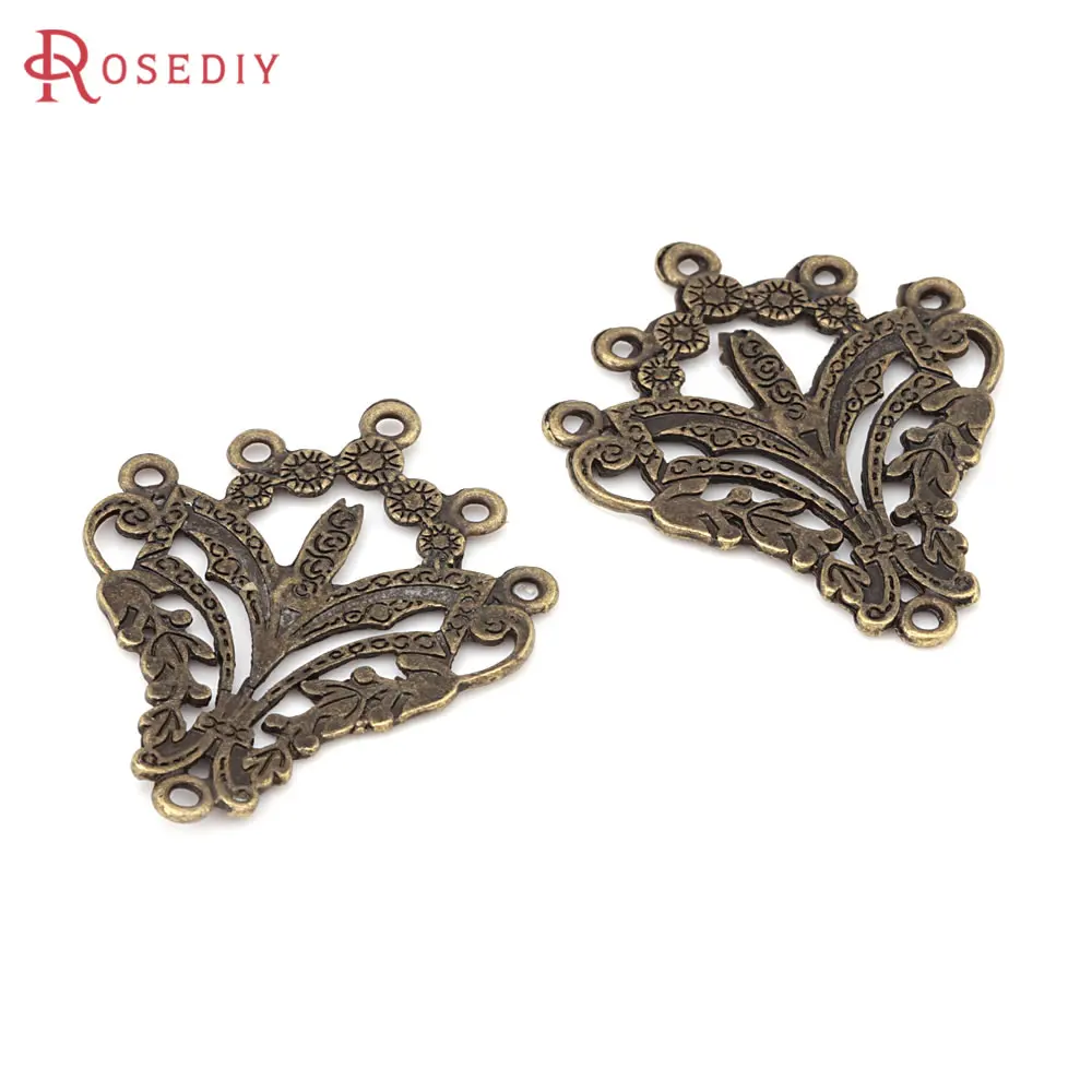 10PCS Antique Bronze Zinc Alloy Earrings Charms High Quality Diy Jewelry Making Supplies Necklace Earrings Accessories for Women