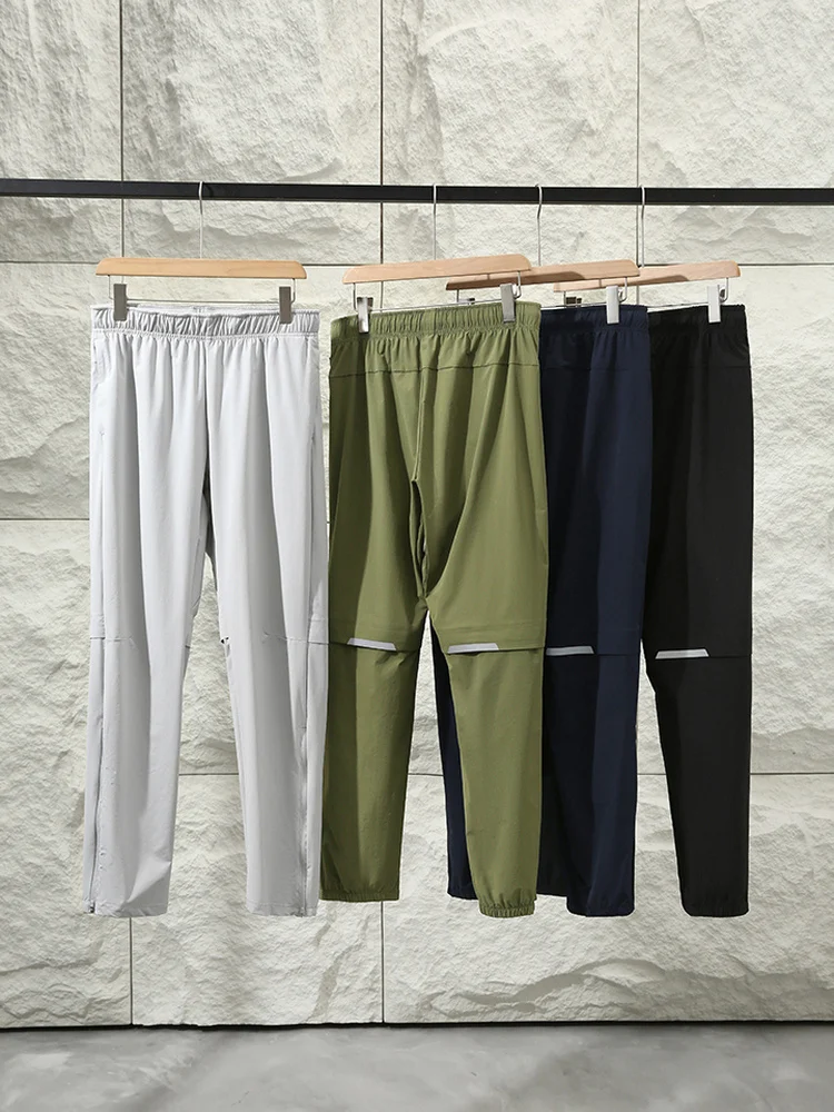 

Italian Sle Lightweight Breathable High Elastic Summer Men's Sun Protection Ventilated Cooling Casual Pants Straight Leg Zi...