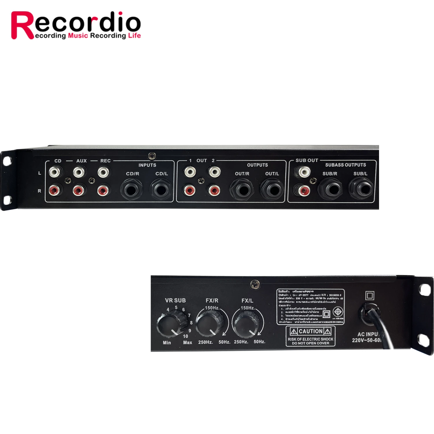 GAX-95BT Professional Kraoke معالج الصوت الرقمي KTV ذو التأثيرات المسبقة معالج الصوت