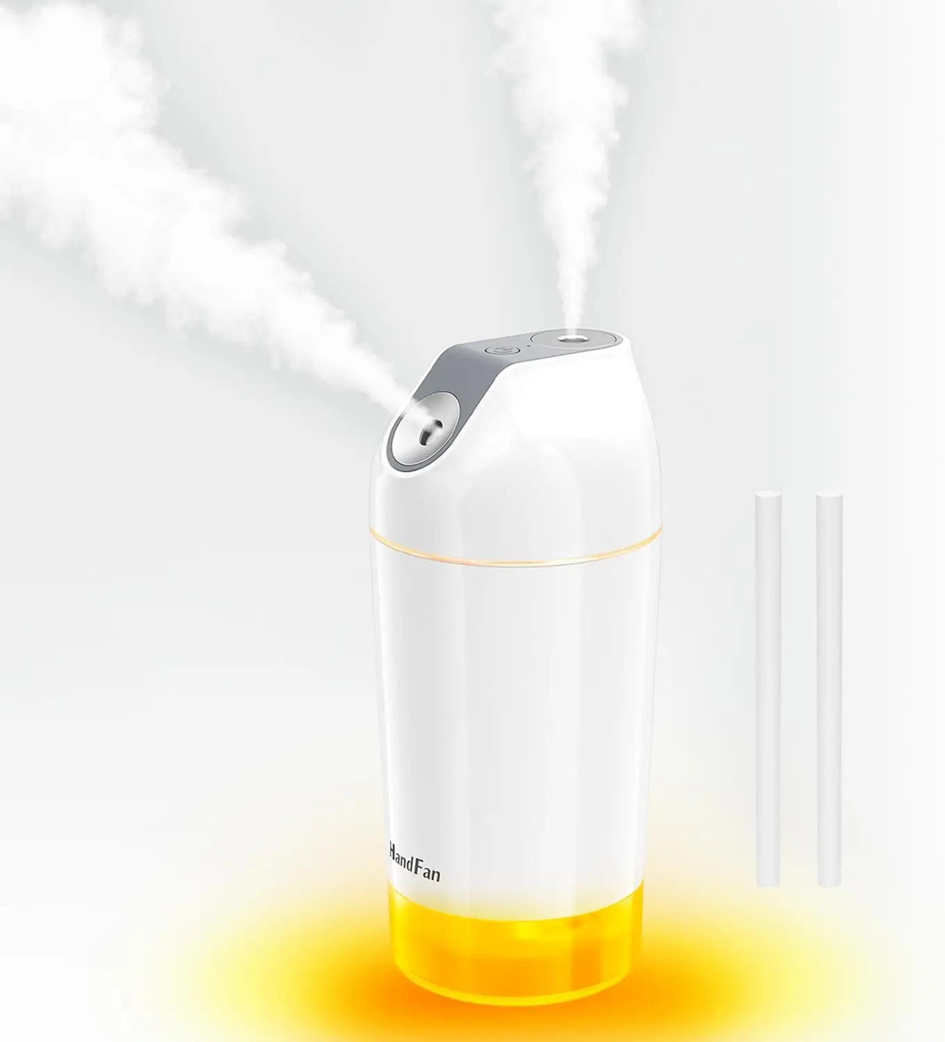 

Портативный перезаряжаемый увлажнитель воздуха 140 мл/ч, мини-беспроводной прохладный туман для спальни, офиса, путешествий, растений - серый