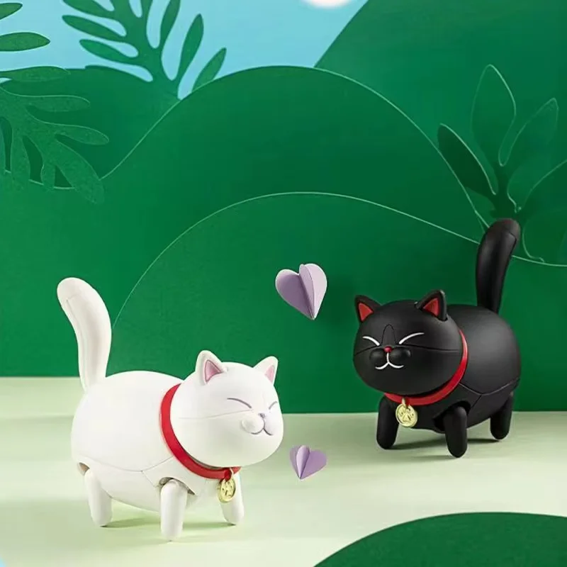 Take Meow Walk Blind Box Electric Cat Walk Small Fat Cat Cute Pet Model Play Handmade Toy Cute Ornament Festival Gift